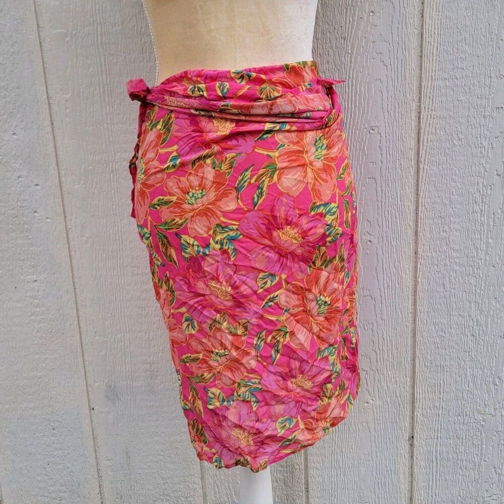 Beach Riot Melanie Sarong Miami Peony Women One Size Tropical Floral Resort